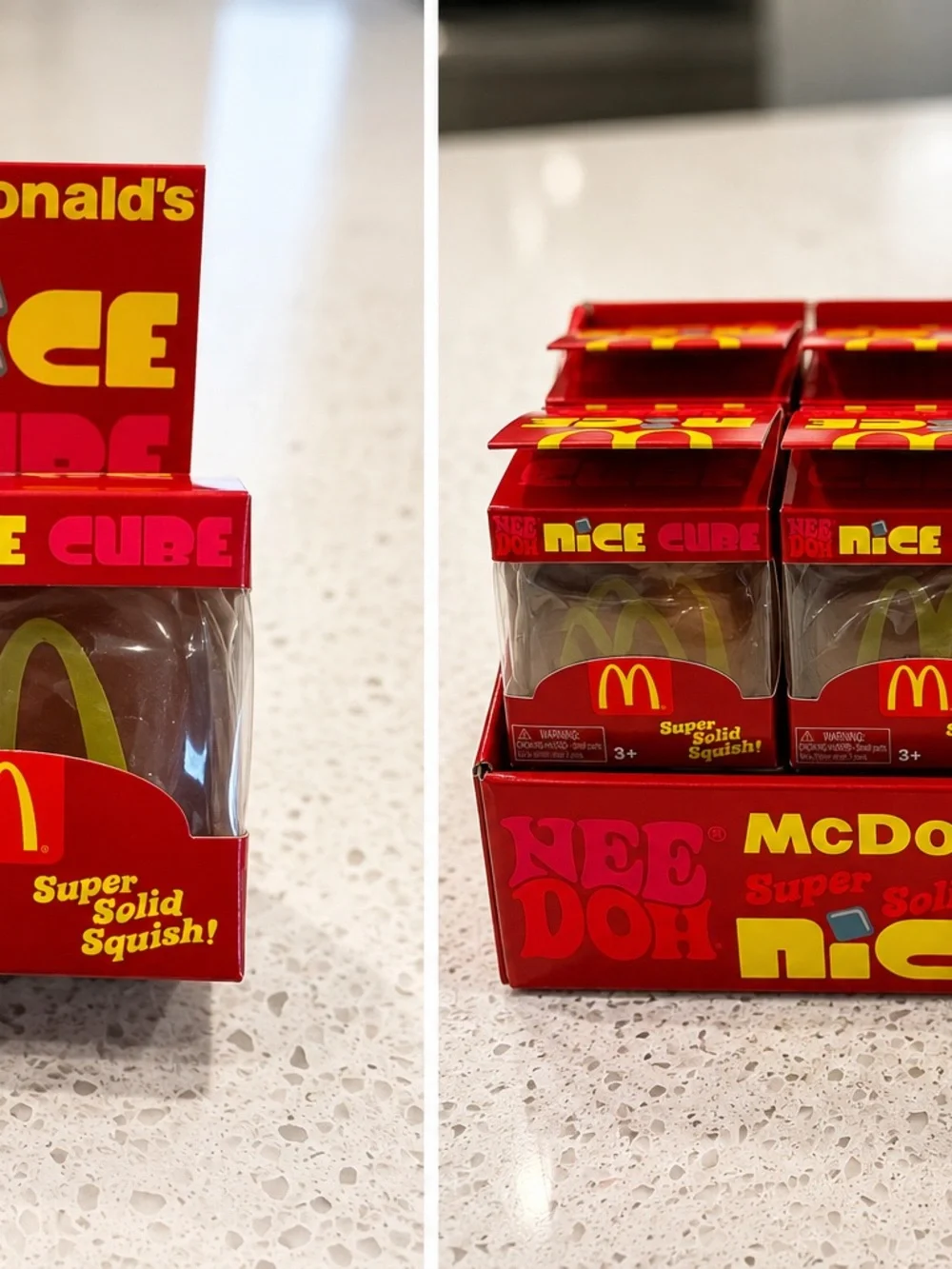 McDonald's Red & Yellow Nice Cube Squish Toy